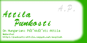 attila punkosti business card